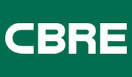 CBRE logo, representing a prominent facilities management company, relevant to Clearground's maintenance services for commercial environments.